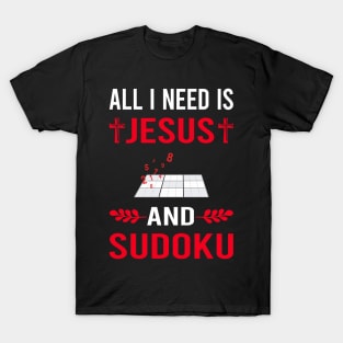 I Need Jesus And Sudoku T-Shirt